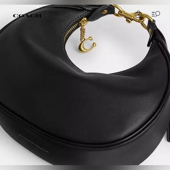 Coach Black Jonie Bag 22 NWT - Picture 9 of 13